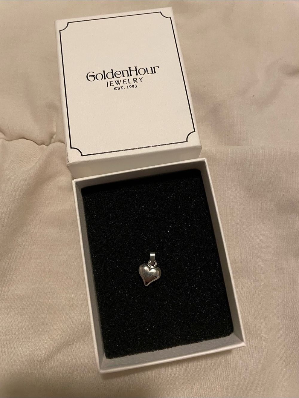 NWT - Goldenhour 14k silver plated finish pendant